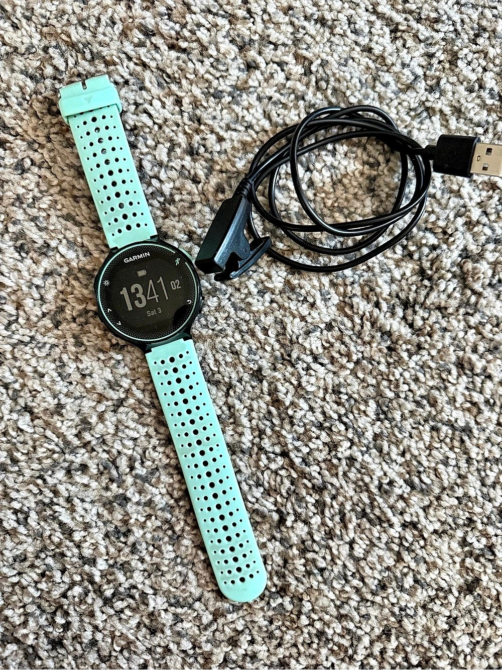 Garmin Forerunner 235 Smartwatch in Mint Green/Black
